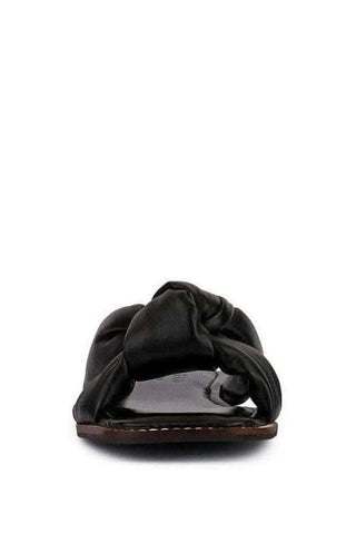 CHUBS Tan Puffy Strap Sliders Flat - SwagglyLife Home & Fashion CHUBS Tan Puffy Strap Sliders Flat - SwagglyLife Home & Fashion