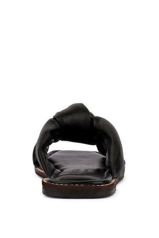 CHUBS Tan Puffy Strap Sliders Flat - SwagglyLife Home & Fashion CHUBS Tan Puffy Strap Sliders Flat - SwagglyLife Home & Fashion