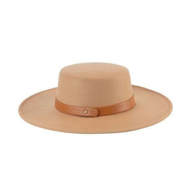 Classic Unisex Leather Band Fedora in - Hats photo
