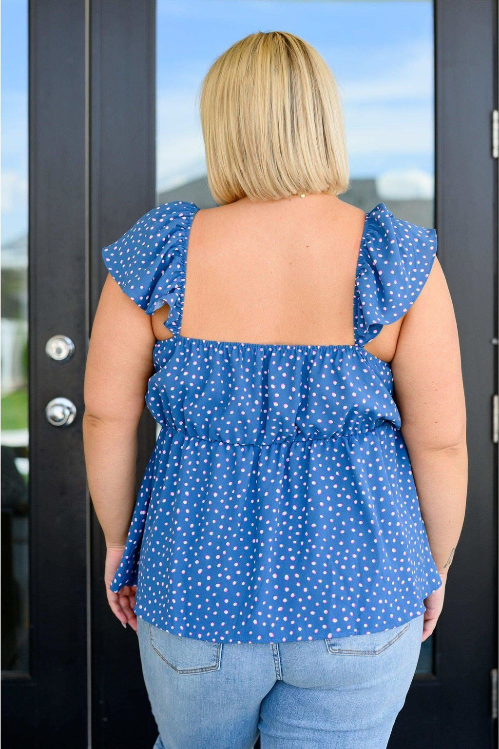 Connect the Dots Peplum Blouse in - Womens photo