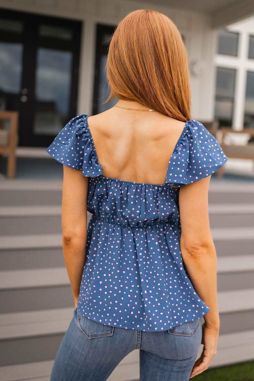 Connect the Dots Peplum Blouse in - Womens photo