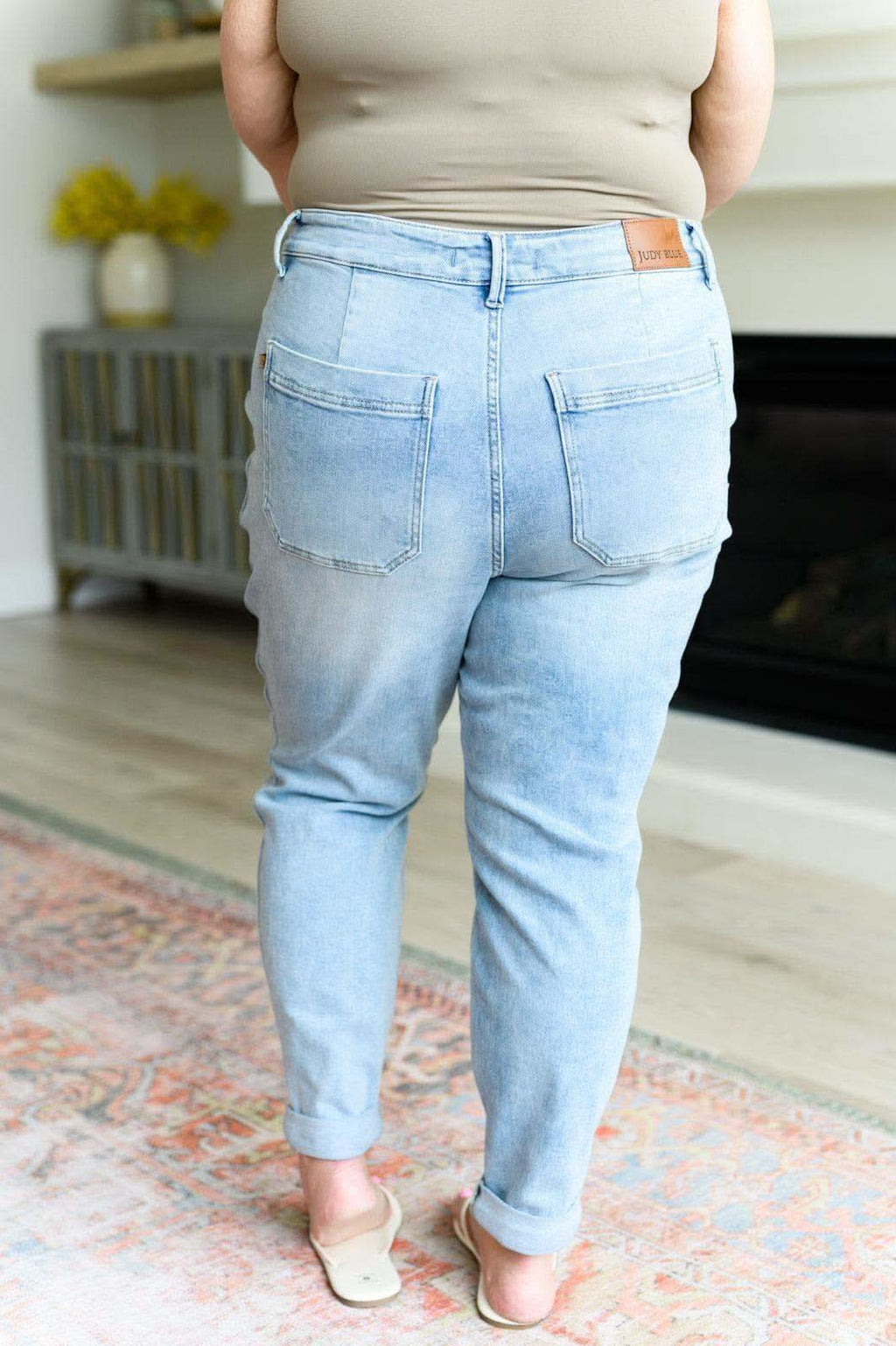 Judy Blue Cooper High Rise Vintage Denim Jogger in - Jeans photo