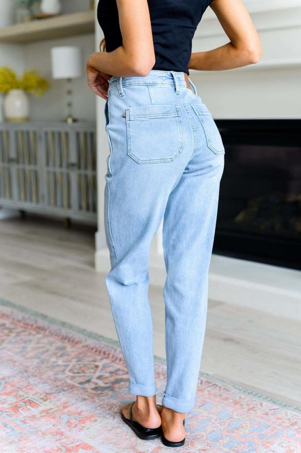 Judy Blue Cooper High Rise Vintage Denim Jogger in - Jeans photo