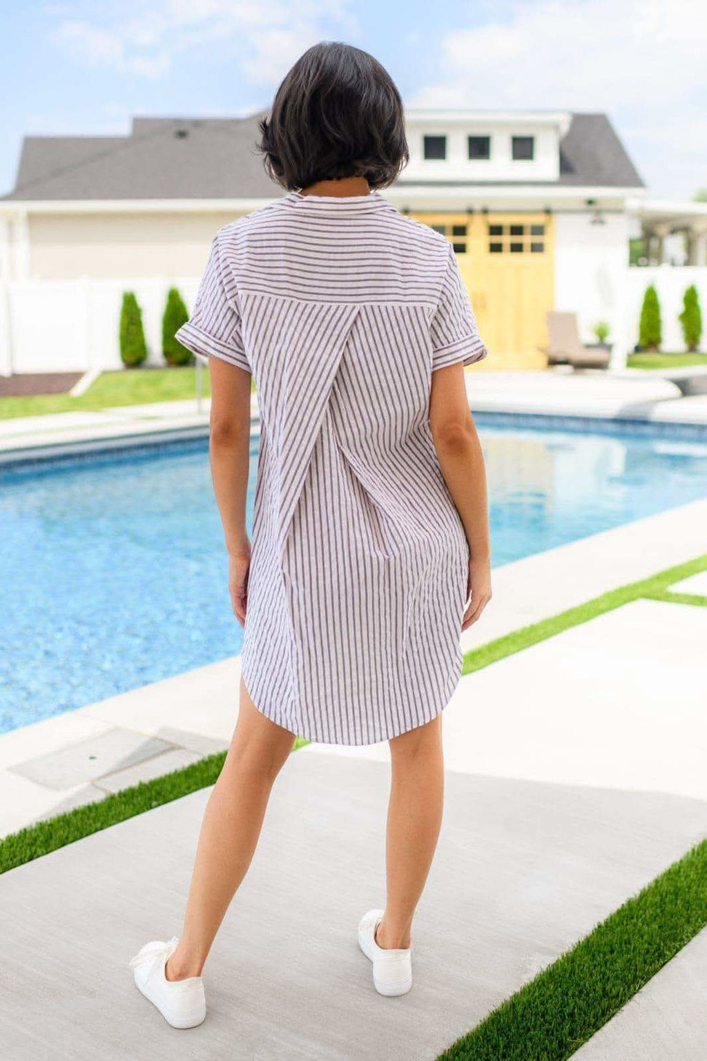 Cornelia Striped Shirt Dress in - Dresses photo