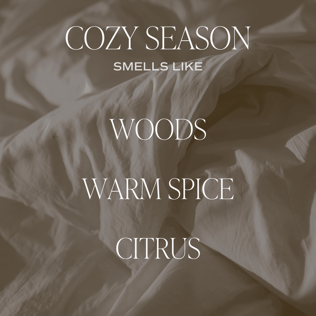 Cozy Season Soy Candle - White Jar - 11 oz in - Candles photo