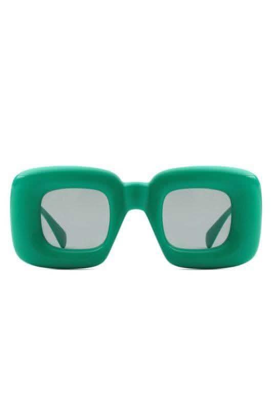 Cramilo Eyewear RAYNE - Y2K Square Inflated Chunky Retro Funny Sunglasses in - Sunglasses photo