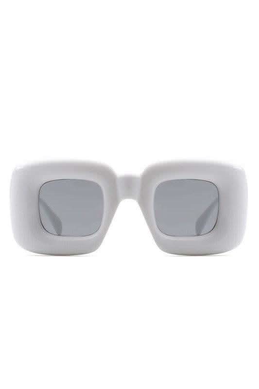 Cramilo Eyewear RAYNE - Y2K Square Inflated Chunky Retro Funny Sunglasses in - Sunglasses photo