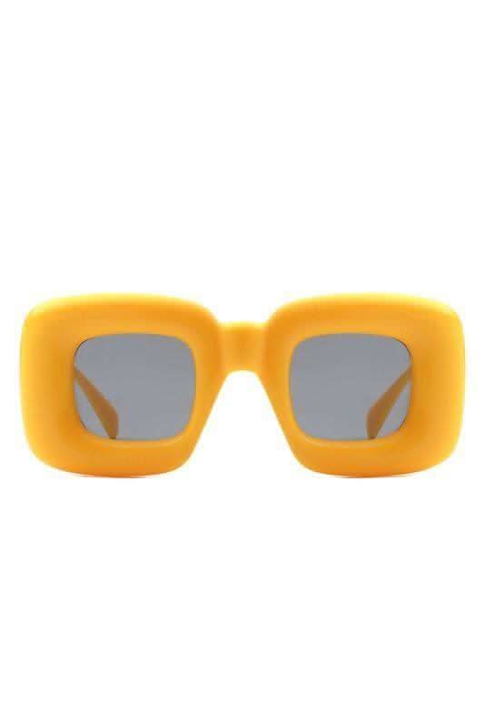Cramilo Eyewear RAYNE - Y2K Square Inflated Chunky Retro Funny Sunglasses in - Sunglasses photo