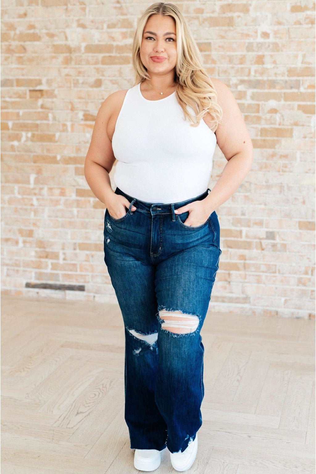 Cream of the Crop Rib Knit Tank Top in White in - Tops photo