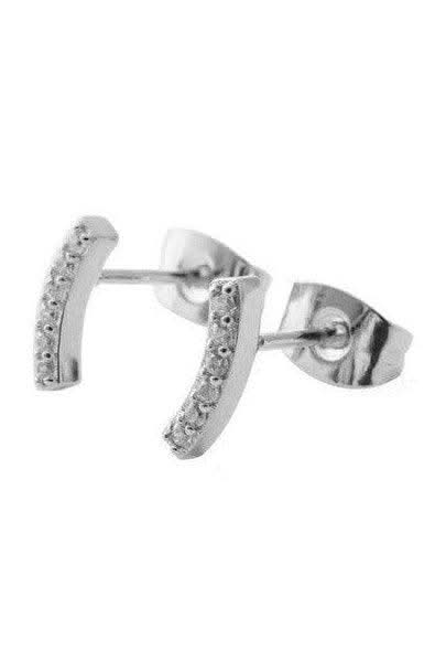 Crystal Arc Earrings in - Earrings photo