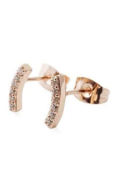 Crystal Arc Earrings in - Earrings photo