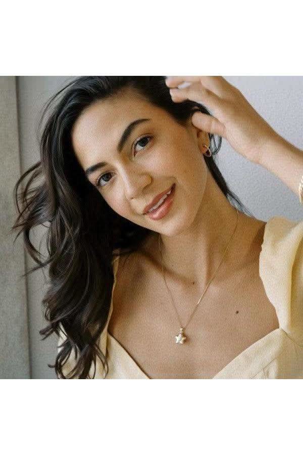 Crystal Baguette Hoops in - Earrings photo