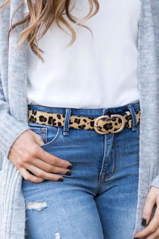 D-Ring Belt, Multiple Colors in Leopard OneSize - Belts photo