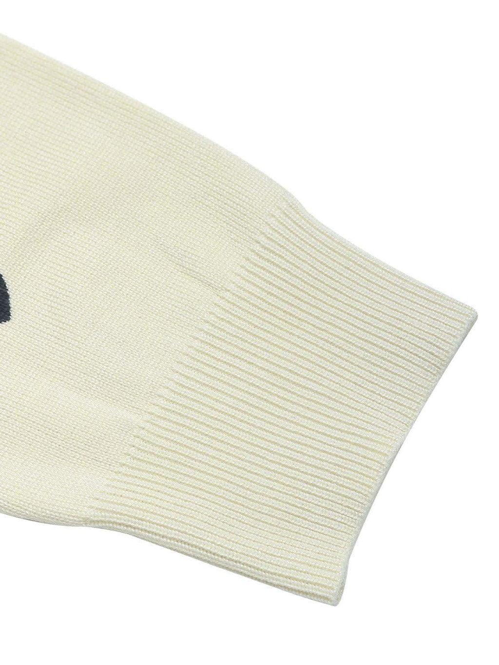 Perfee Heart Round Neck Long Sleeve Knit Top in - tops photo