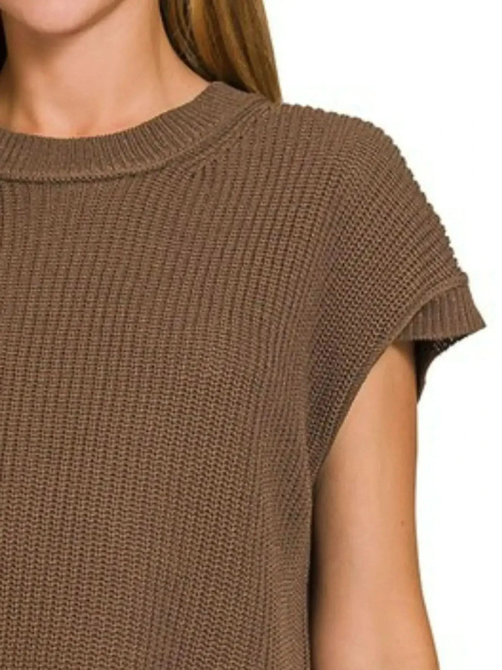 Zenana Oversized Crew Neck Sweater in - photo