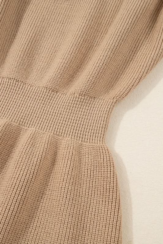 Zariah Embellished Keyhole Ribbed Sweater in - photo
