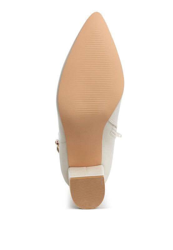 Rag Company Conchos Belt Detail Block Heel Boots in - Boots photo