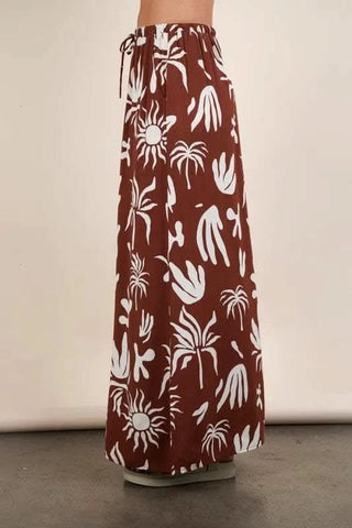 VERY J Printed Resort Midi Skirt - SwagglyLife Home & Fashion VERY J Printed Resort Midi Skirt - SwagglyLife Home & Fashion