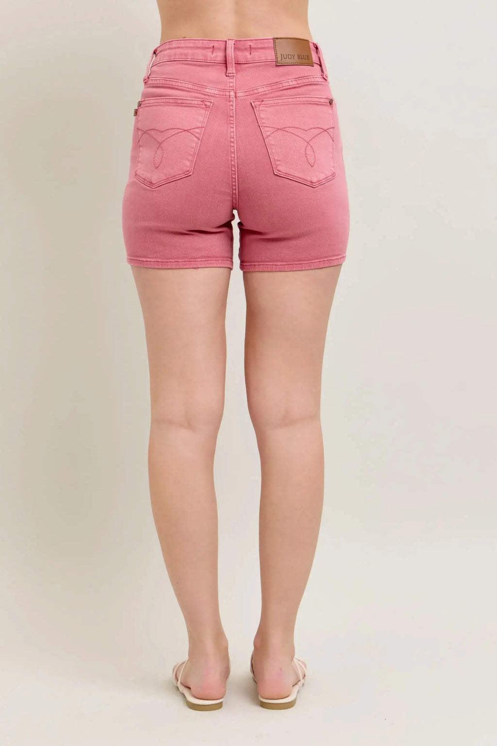 Judy Blue Pink Back Pkt Embroidery Shorts in - photo