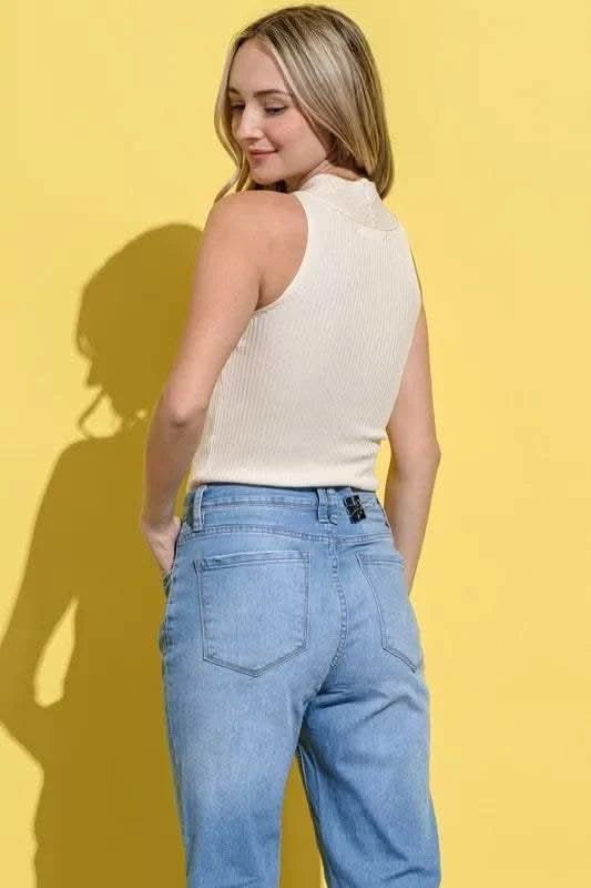 And The Why Basic Rib Cross Halter Neck Tank Top - SwagglyLife Home & Fashion And The Why Basic Rib Cross Halter Neck Tank Top - SwagglyLife Home & Fashion