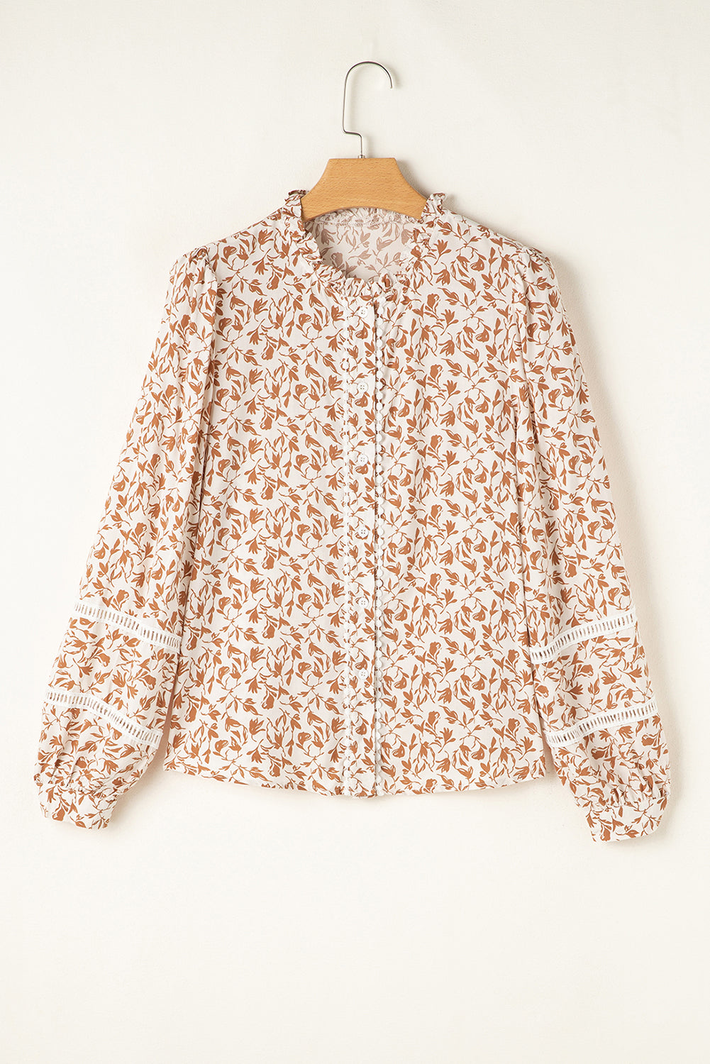 Melanie Lace Floral Puff Sleeve Top in - Tops/Blouses & Shirts photo