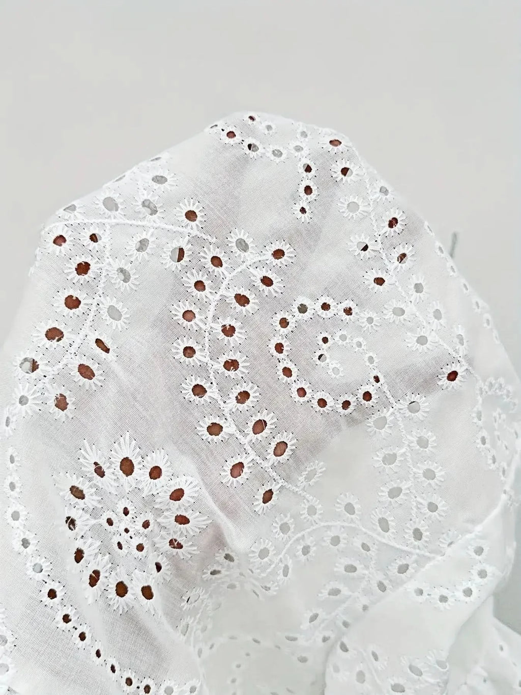 Eyelet Button Down Half Sleeve Shirt in - photo