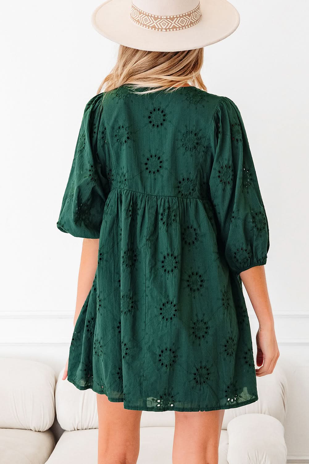 Beth Sleeve Swing Mini Dress in - Mini Dresses photo
