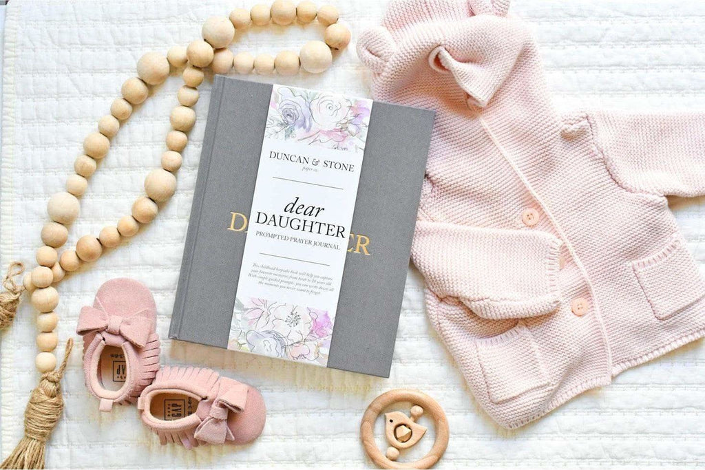 Dear Daughter: A Childhood Prayer Journal in Grey - Journal photo