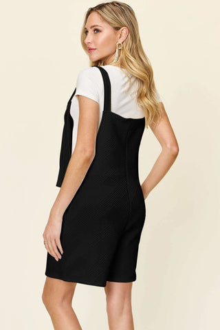 Double Take Full Size Texture Sleeveless Romper - SwagglyLife Home & Fashion Double Take Full Size Texture Sleeveless Romper - SwagglyLife Home & Fashion