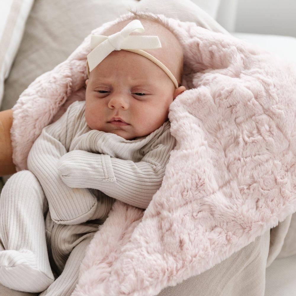 Saranoni Dream Mini Blankets in Blush - photo