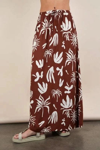 VERY J Printed Resort Midi Skirt - SwagglyLife Home & Fashion VERY J Printed Resort Midi Skirt - SwagglyLife Home & Fashion