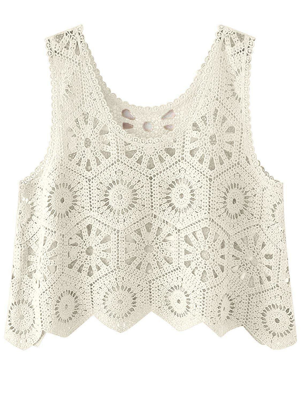 Karla Openwork Round Neck Knit Vest - SwagglyLife Home & Fashion