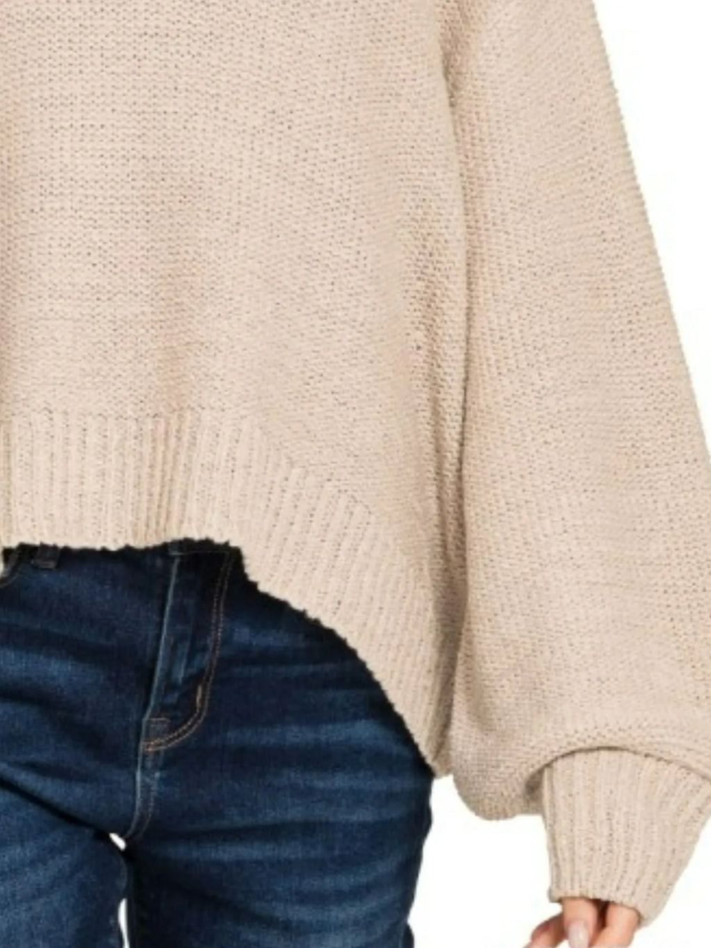 Zenana Oversized Baloon Sleeve Sweater in - photo