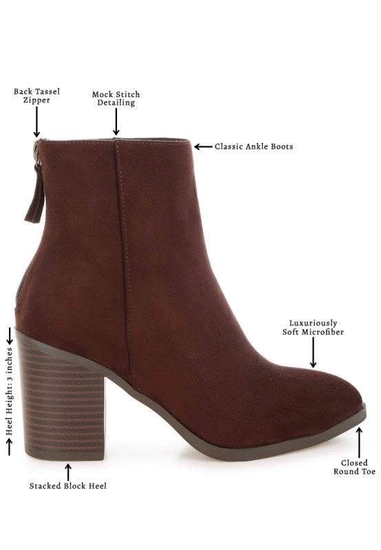 Eigur High Block Heel Boots in - photo