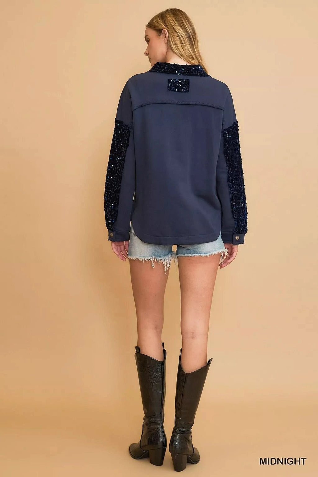 Umgee Open Front Cardigan with Front Pockets in - photo