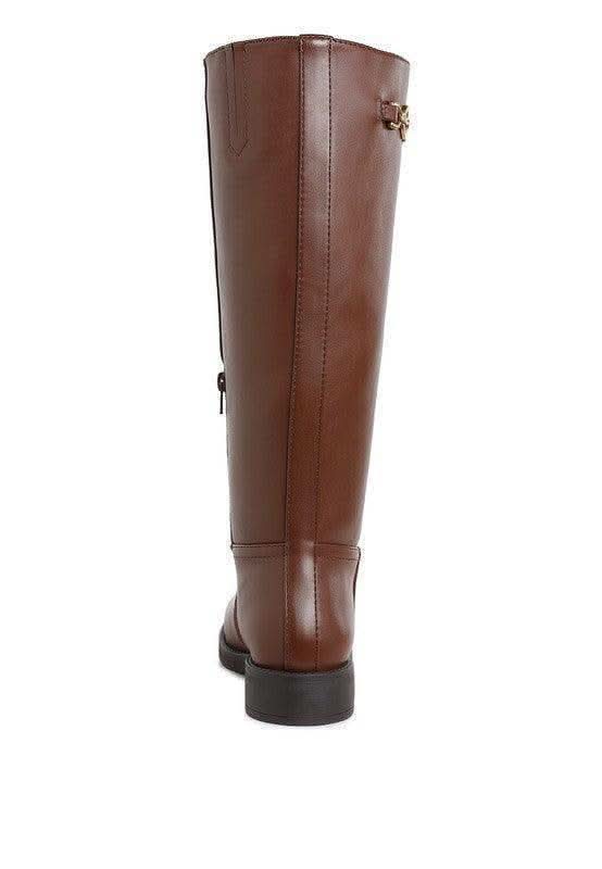 Rag Company Kiang Metal Chain Link Detail Calf Boots in - Boots photo