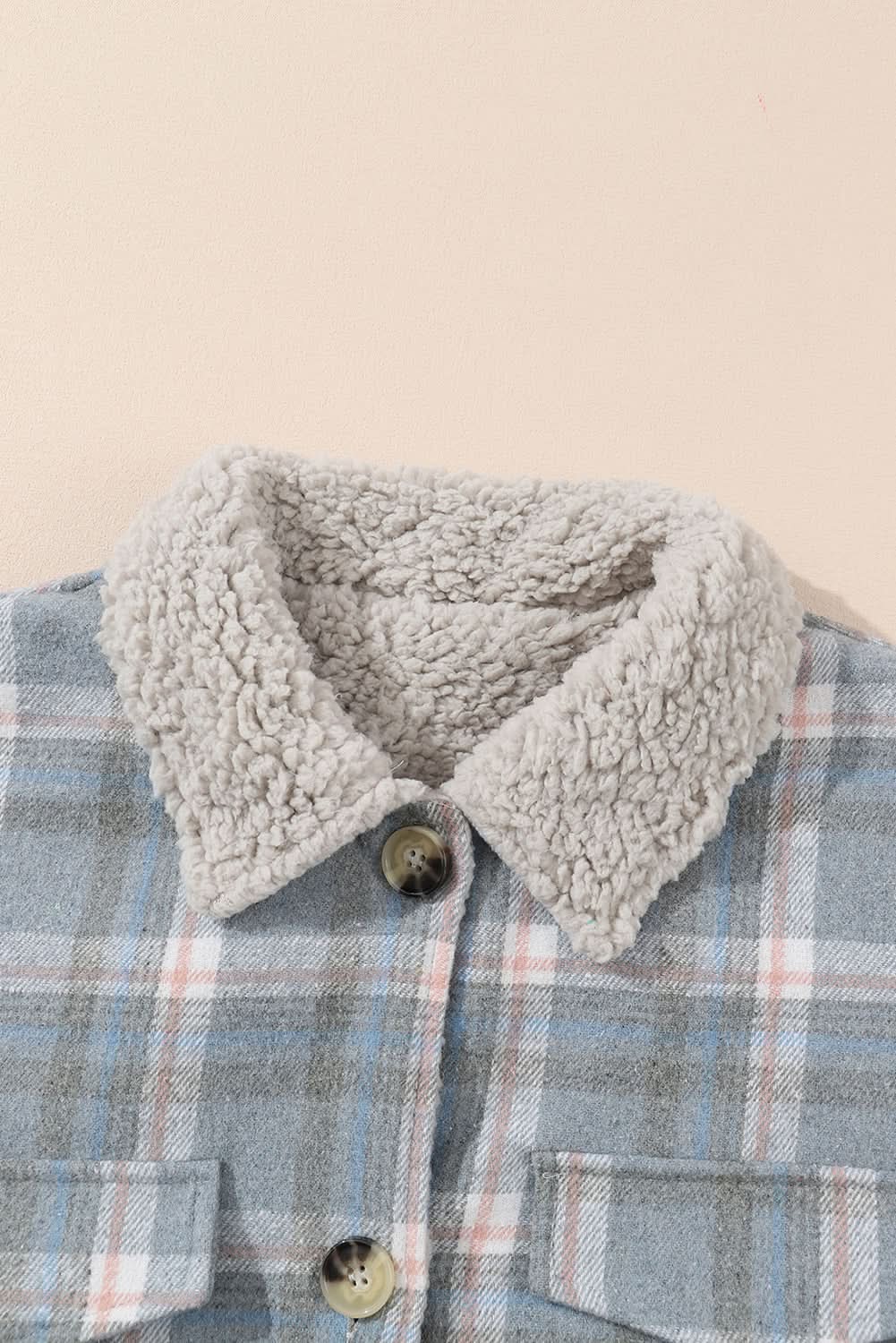 Madison Cuffs Patchwork Plaid Shirt in - Plaid Shackets photo