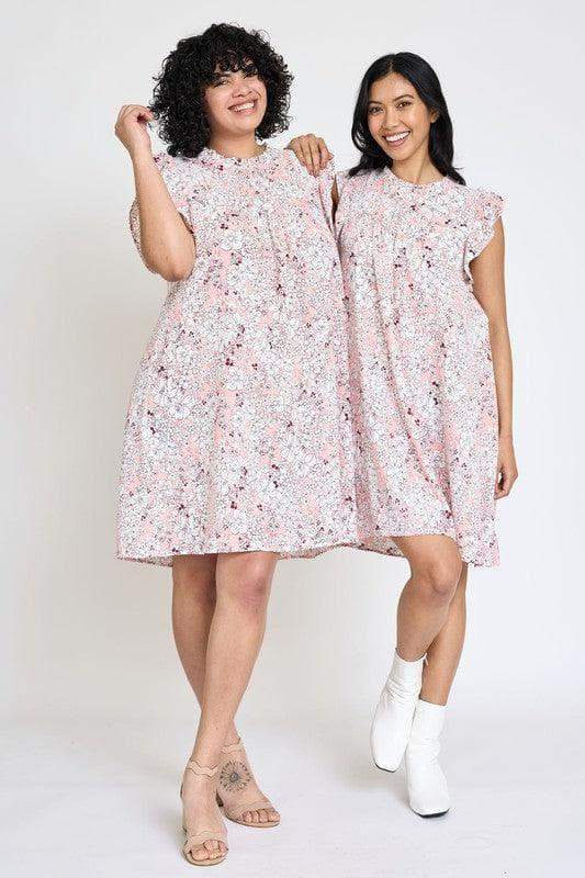 EG Fashion PLUS Spring Ruffle Hem Shift Dress, Multiple Colors in - Dresses photo