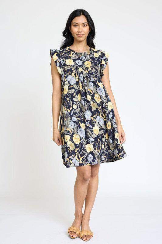 EG Fashion PLUS Spring Ruffle Hem Shift Dress, Multiple Colors in - Dresses photo