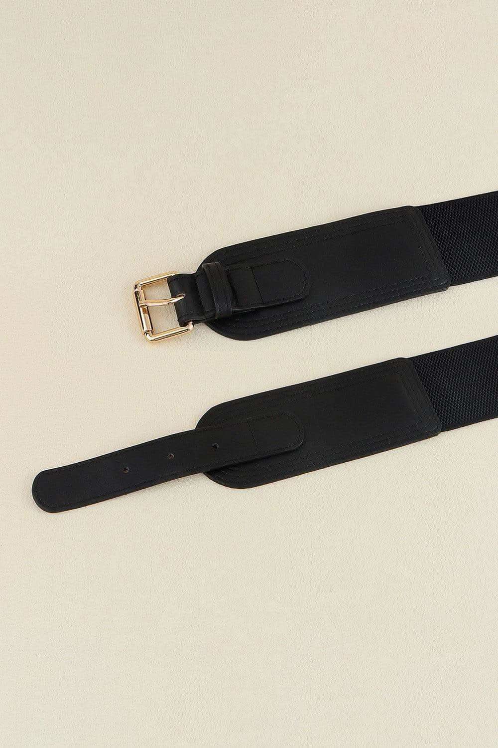 Elastic Wide Faux Leather Belt - SwagglyLife Home & Fashion