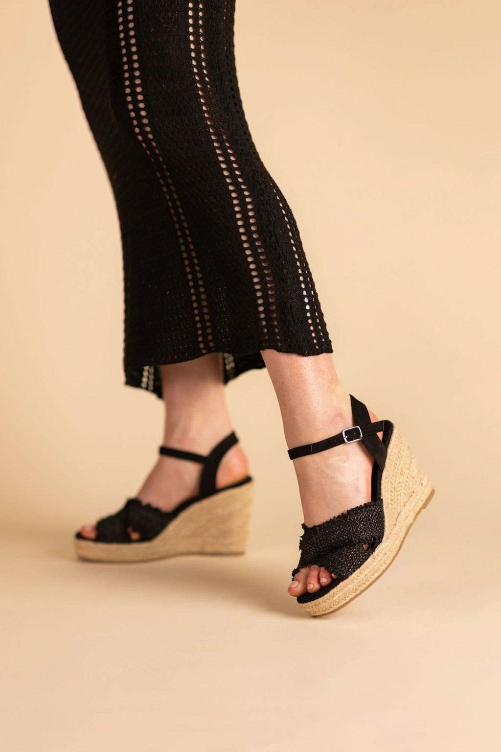 Elinor Wedge in Black in - Shoes photo