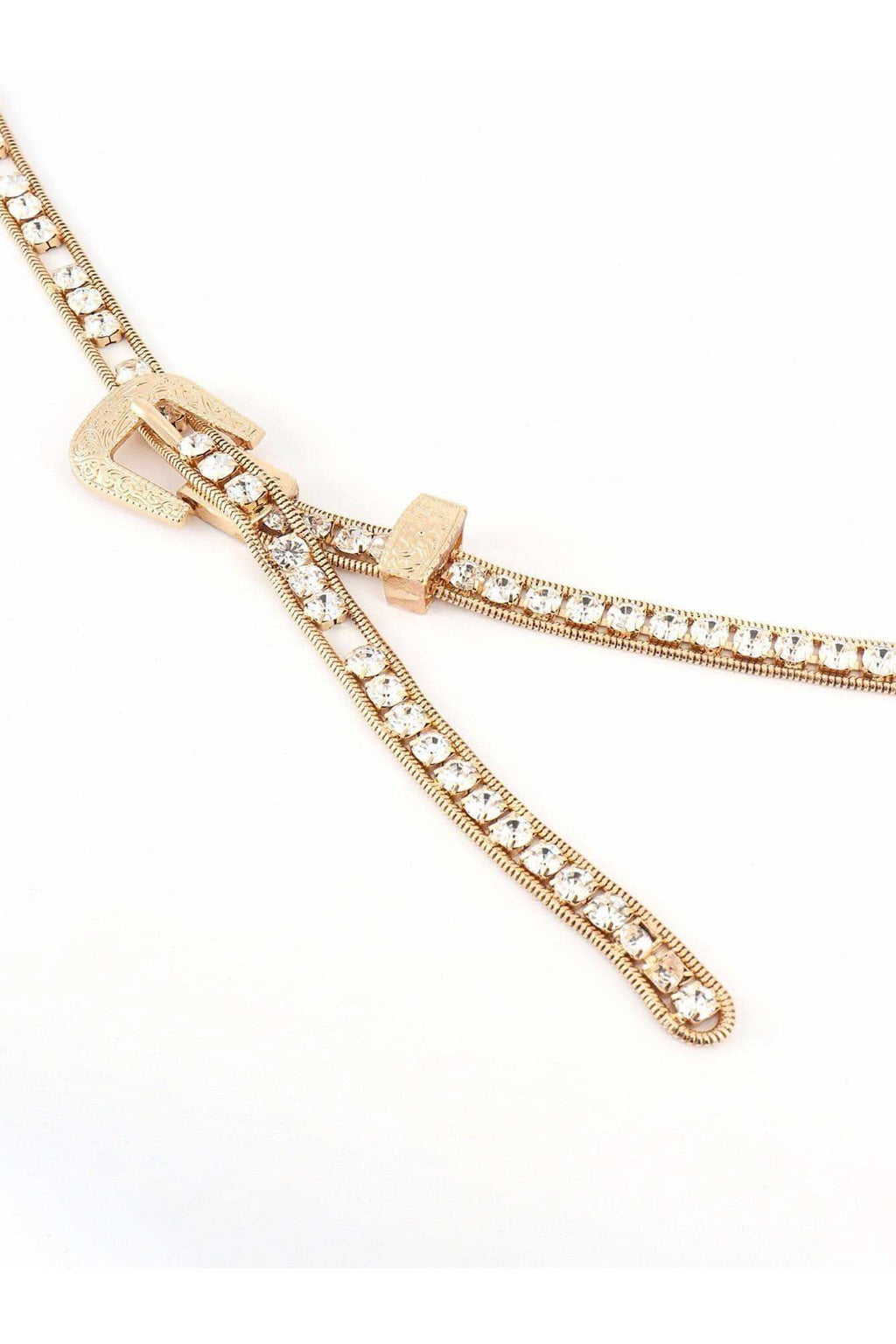 Ella Rhinestone Metal Belt - SwagglyLife Home & Fashion