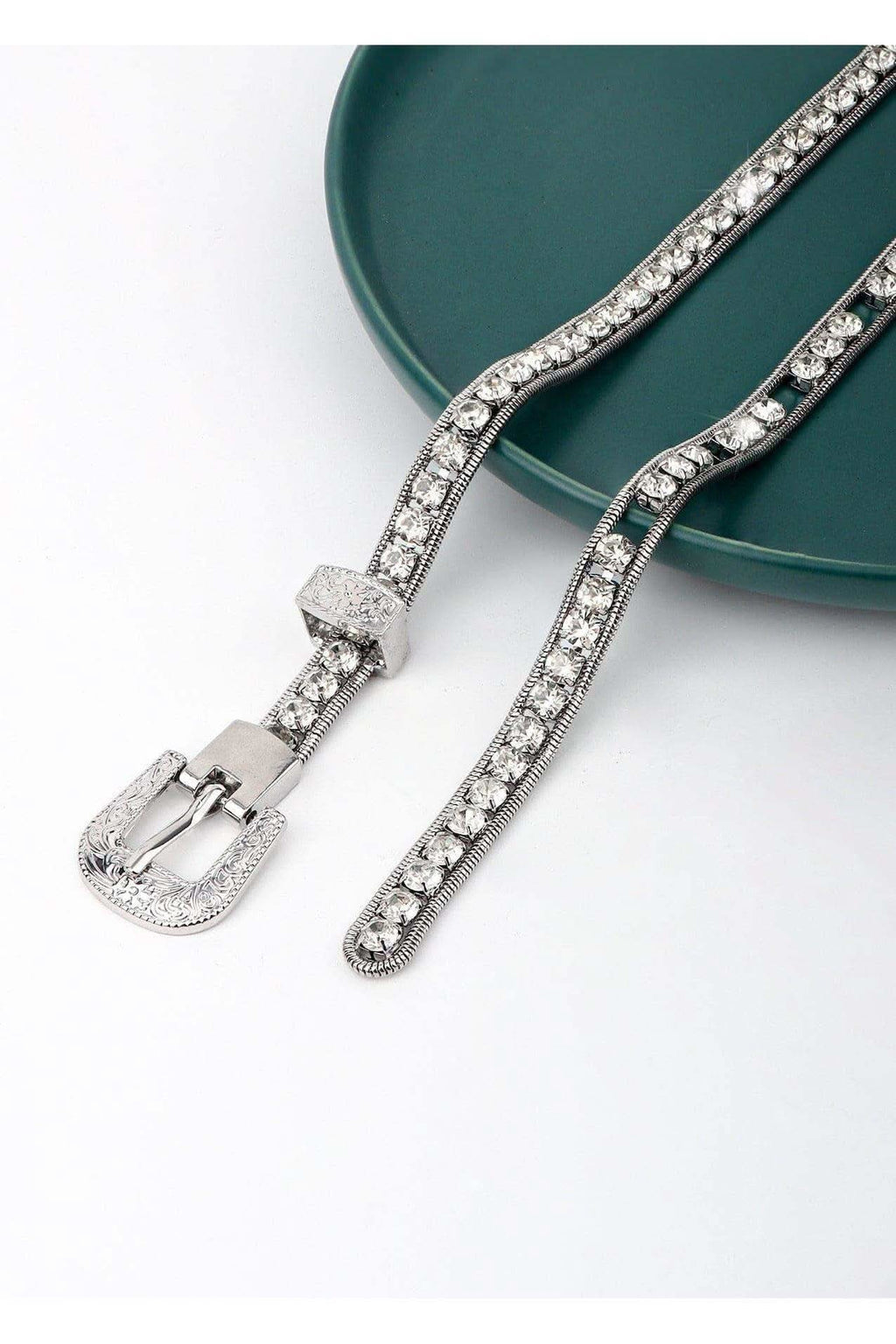 Ella Rhinestone Metal Belt - SwagglyLife Home & Fashion