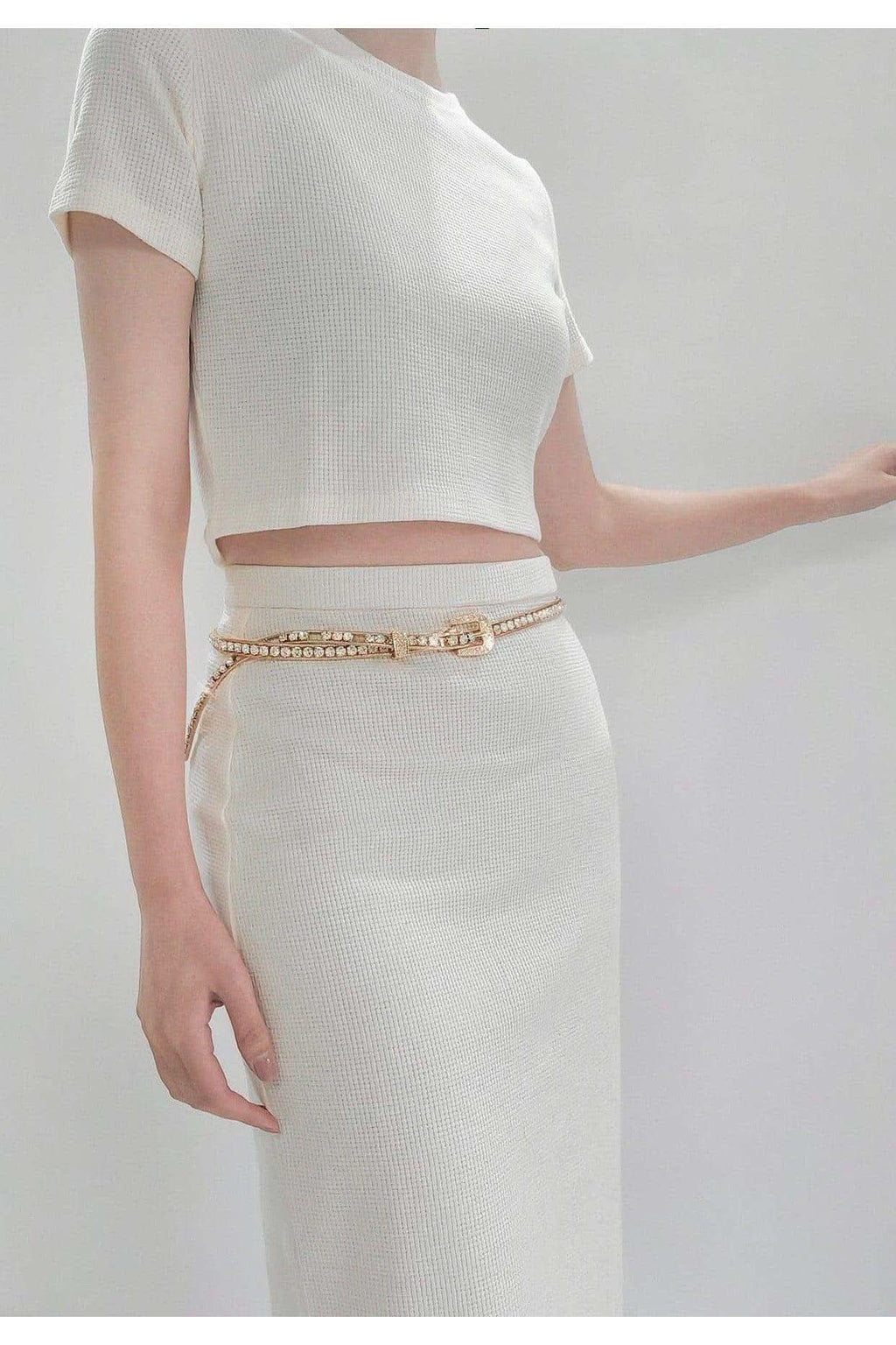 Ella Rhinestone Metal Belt - SwagglyLife Home & Fashion