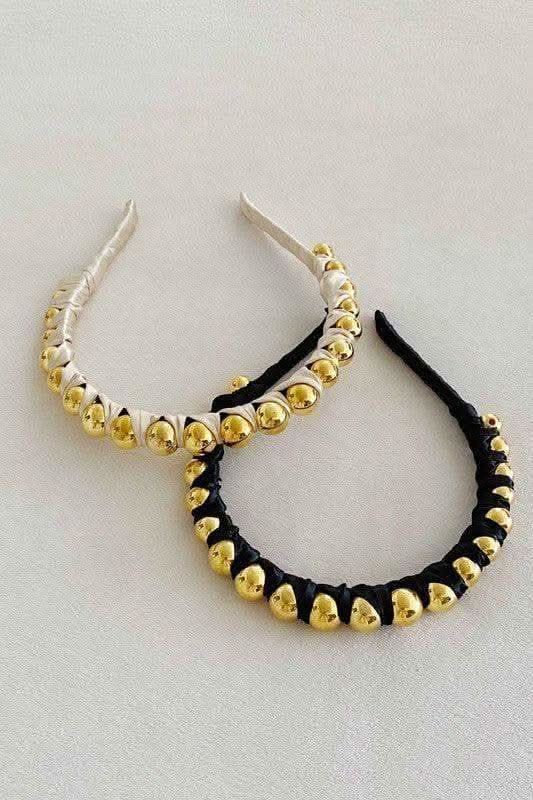 ELLISON YOUNG Emily Satin Wrapped Headband - SwagglyLife Home & Fashion