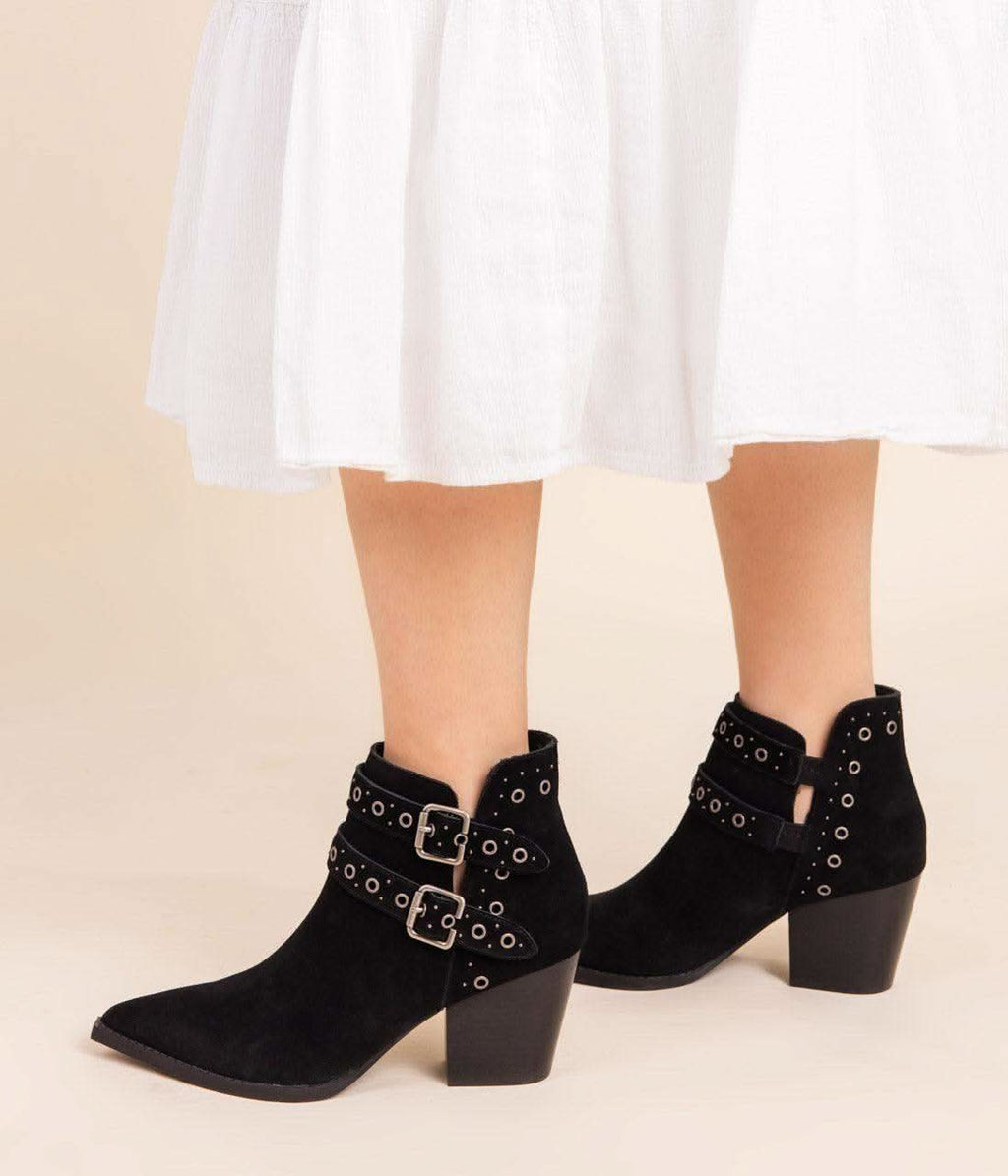 Elsa Leather Ankle Boot in Black in - Shoes photo