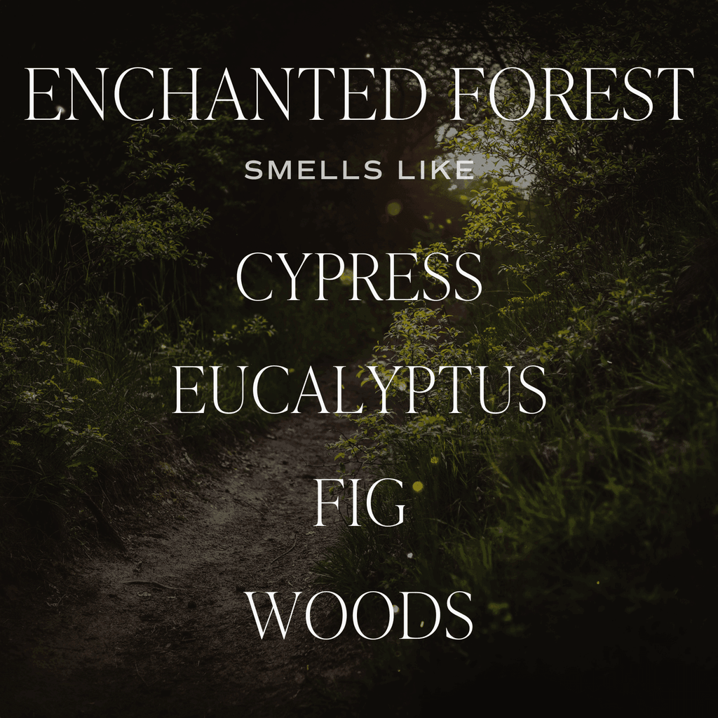 Enchanted Forest Soy Candle - Green Matte Jar - 15 oz (Cypress and Fig) - SwagglyLife Home & Fashion