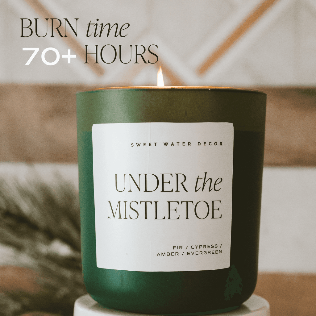 Enchanted Forest Soy Candle - Green Matte Jar - 15 oz (Cypress and Fig) - SwagglyLife Home & Fashion