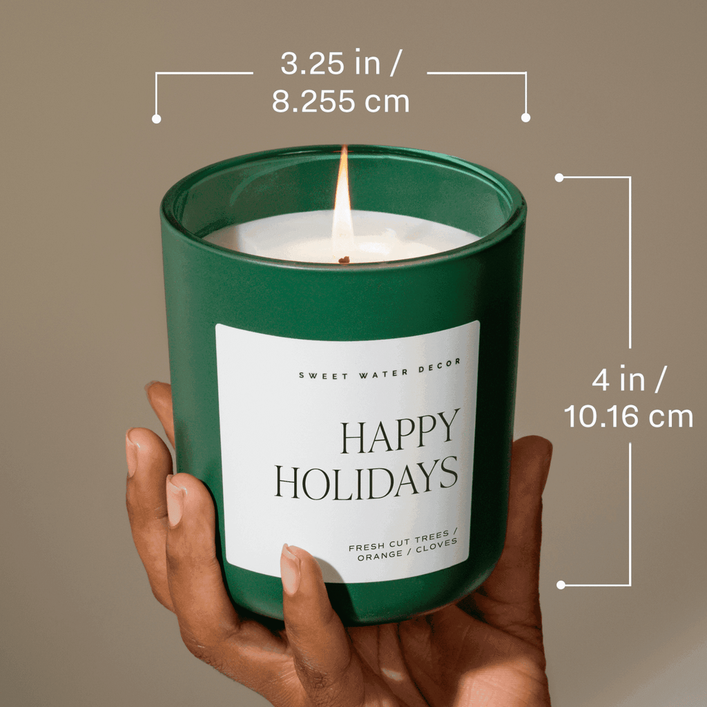 Enchanted Forest Soy Candle - Green Matte Jar - 15 oz (Cypress and Fig) - SwagglyLife Home & Fashion