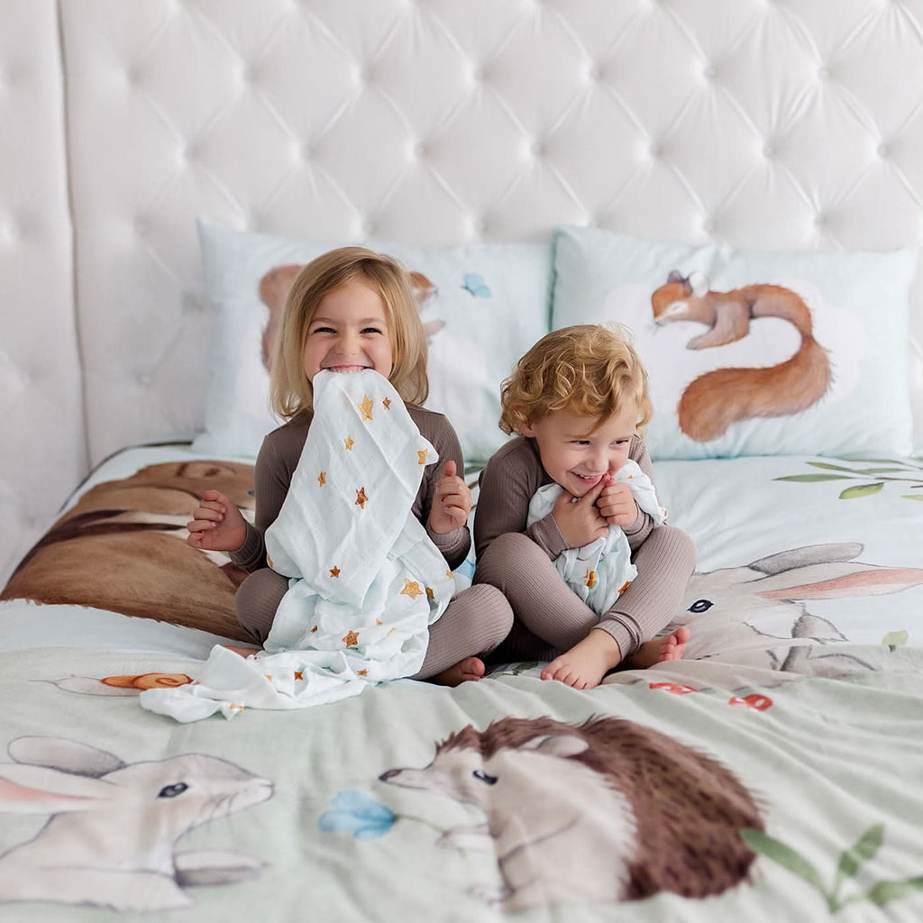 Enchanted Forest Duvet & Pillowcase in - Big Kid Bedding photo